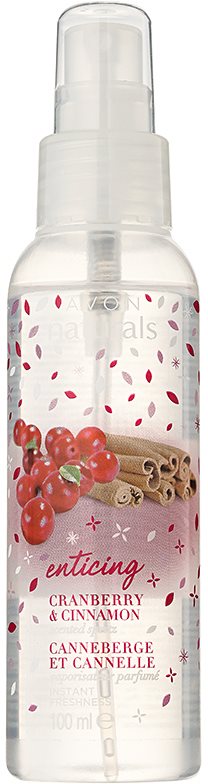 Avon Naturals Fragrance spray corporal com mirtilos e canela