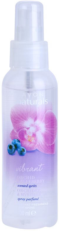 Avon Naturals Fragrance spray corporal com orquídea e mirtilo