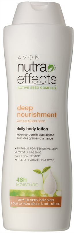 Avon Nutra Effects Nourish hydratisierende Körpermilch für trockene und sehr trockene Haut