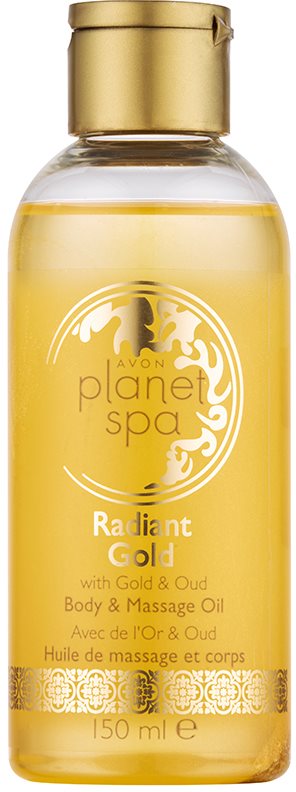 Avon Planet Spa Radiant Gold óleo de massagem iluminador e brilhante