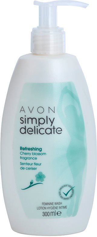 Avon Simply Delicate Gel zur Intimhygiene mit Kirschblütenbduft