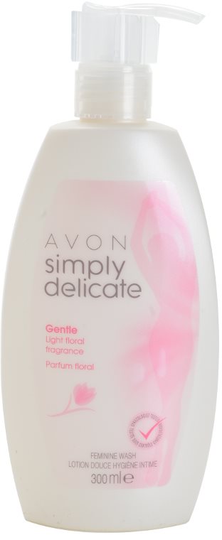Avon Simply Delicate gel de banho de higiene íntima para mulheres com fragrância floral