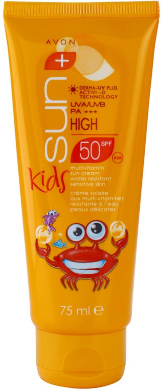 Avon Sun Kids creme bronzeador para crianças SPF 50