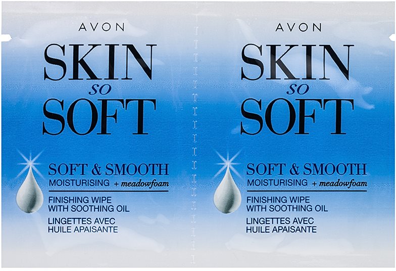 Avon Skin So Soft Smooth as bandas de cera para depilação para rosto