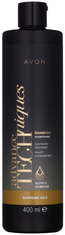 Avon Advance Techniques Supreme Oils intenzivní vyživující šampon s luxusními oleji pro všechny typy vlasů