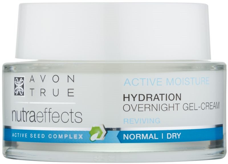 Avon True NutraEffects żel-krem nawilżająco-wygładzający na noc