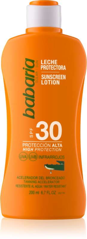 Babaria Sun Protective vodeodolné mlieko na opaľovanie SPF 30