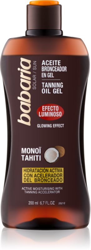 Babaria Sun Bronceadora gel de iluminare pentru intensificarea bronzului