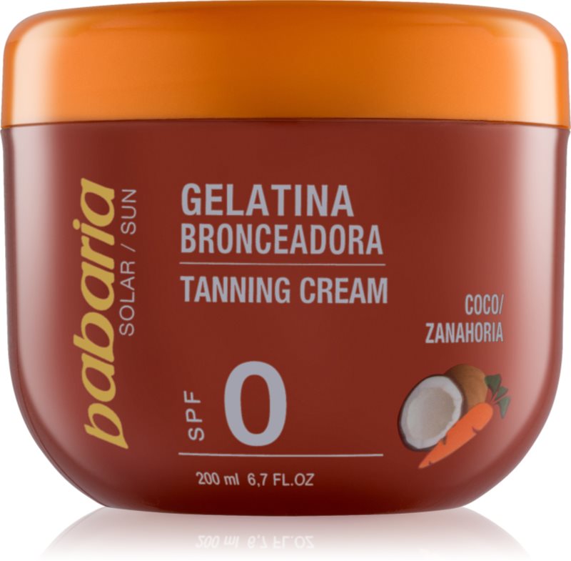 Babaria Sun Bronceadora gel accélérateur de bronzage à la noix de coco et carotte