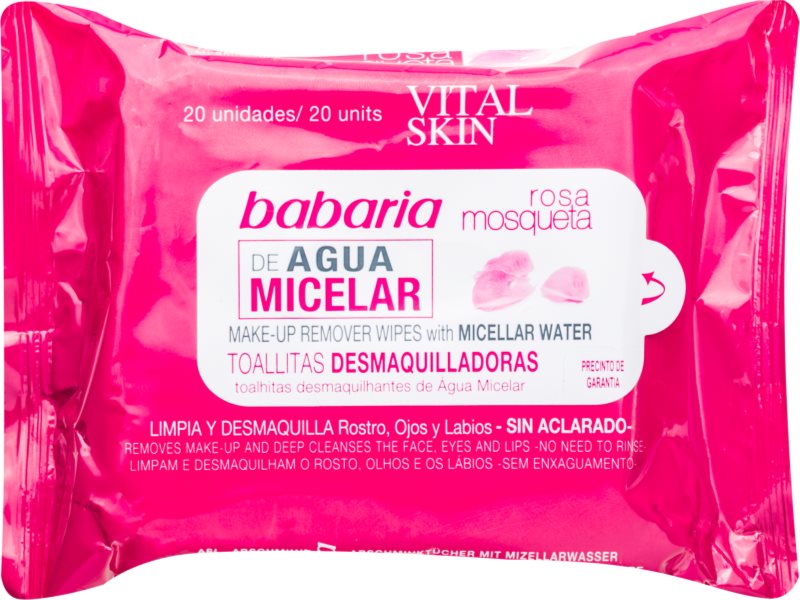 Babaria Rosa Mosqueta odličovací ubrousky