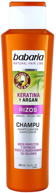 Babaria Argan šampon na vlnité vlasy s keratinem a arganem