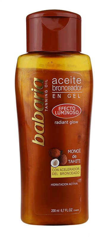 Babaria Sun Bronceadora αστραφτερό λάδι για να τονίζετε το μαύρισμα
