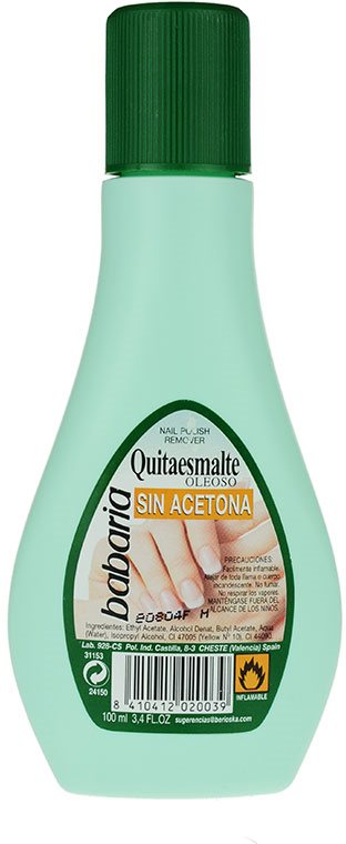 Babaria Nail Care zmywacz do paznokci bez acetonu