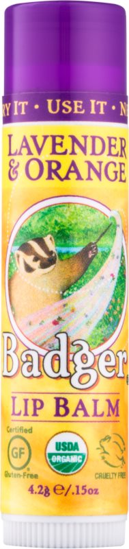 Badger Classic Lavender & Orange balsam de buze