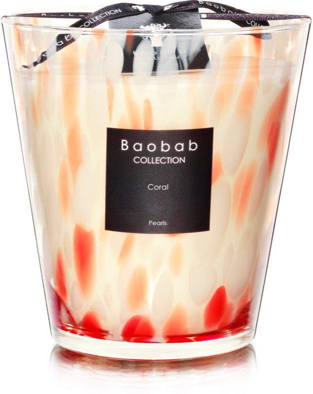 Baobab Coral Pearls Scented Candle 16 cm