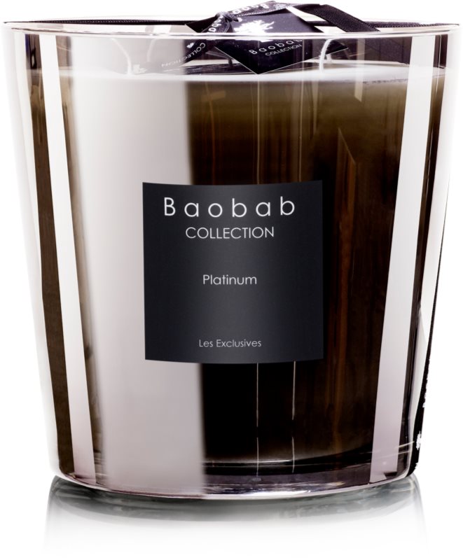 Baobab Les Exclusives Platinum bougie parfumée 6,5 cm