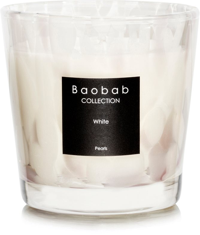 Baobab White Pearls candela profumata 6,5 cm