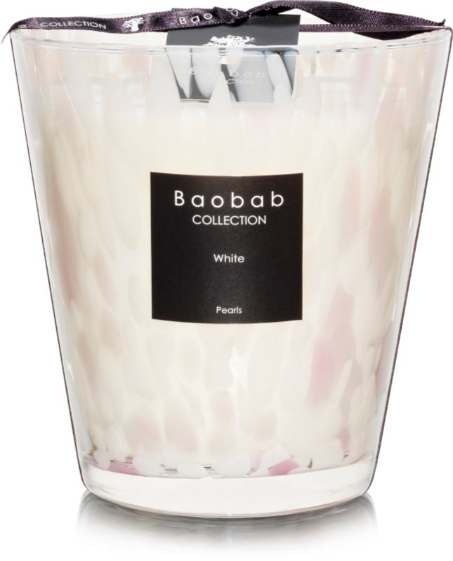 Baobab White Pearls bougie parfumée 16 cm