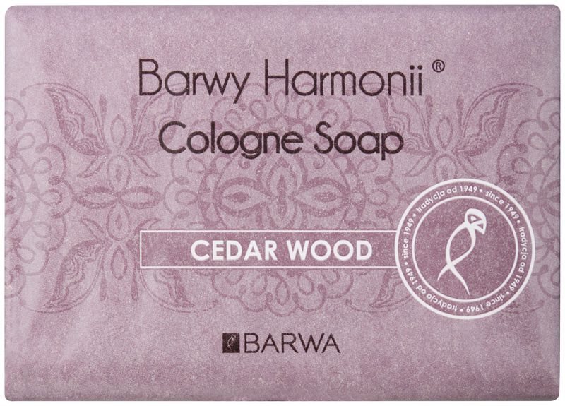 Barwa Harmony Cedar Wood mydło w kostce o dzłałaniu nawilżającym