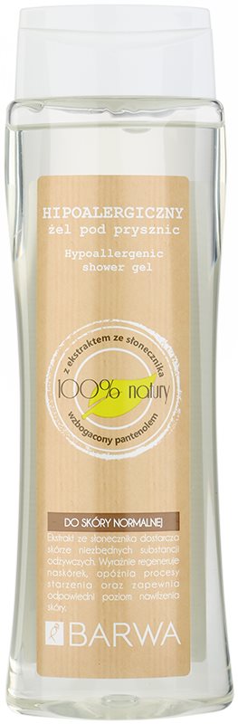 Barwa Natural Hypoallergenic gel de duche para a pele normal