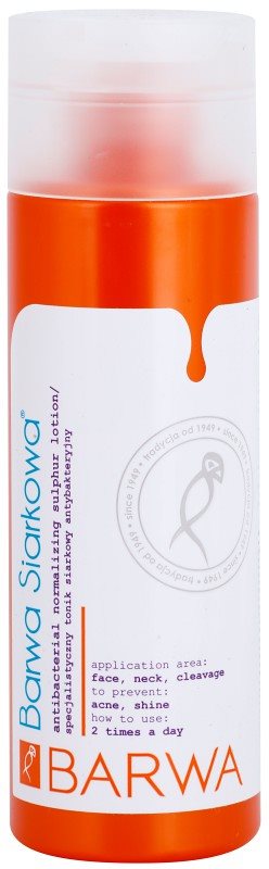 Barwa Sulphur Tonic normalizator pentru tenul gras, predispus la acnee