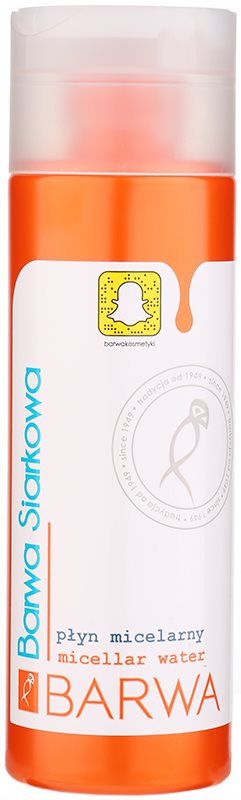 Barwa Sulphur acqua micellare per viso e occhi