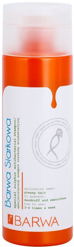Barwa Sulphur das Reinigungsshampoo für fettiges Haar und Kopfhaut