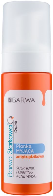Barwa Sulphur Quick umývacia pena pre problematickú pleť