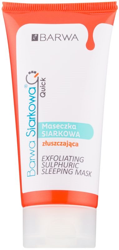 Barwa Sulphur Quick Maske für die Nacht mit Peelingeffekt