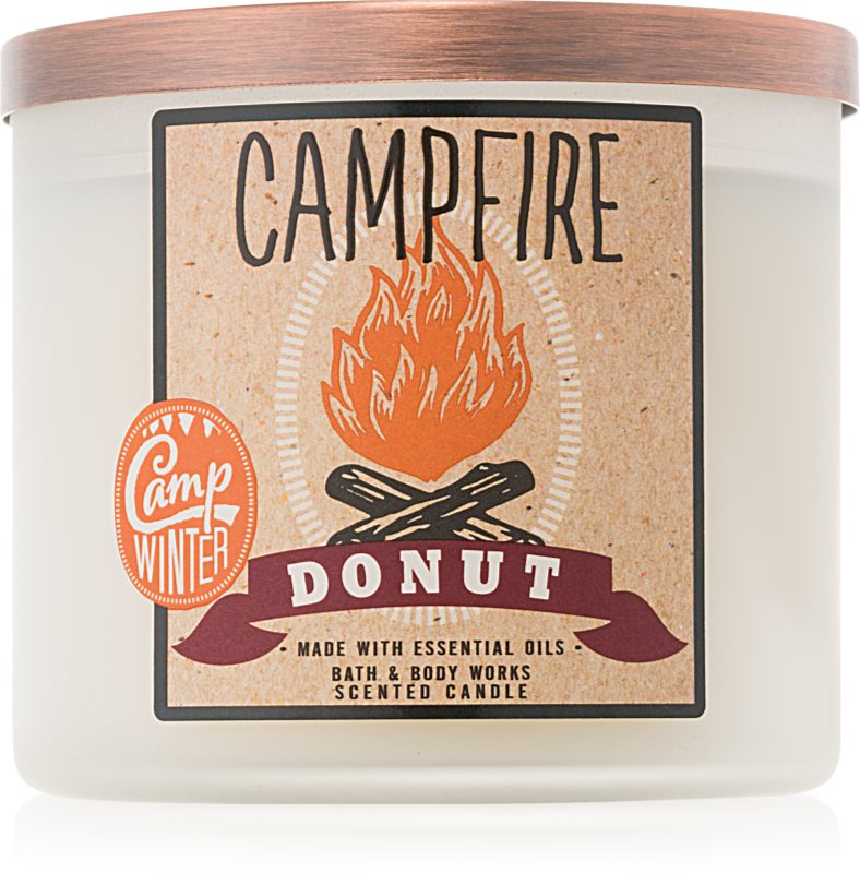 Bath & Body Works Camp Winter Campfire Donut vonná svíčka 411 g