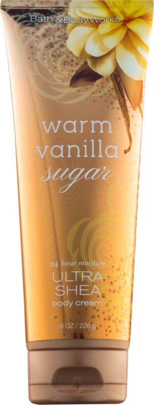 Bath & Body Works Warm Vanilla Sugar testkrém nőknek 226 g shea vajjal