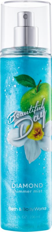 Bath & Body Works Beautiful Day spray do ciała dla kobiet 236 ml z błyszczącymi cząsteczkami