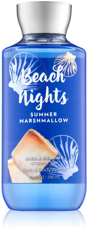 Bath & Body Works Beach Nights Summer Marshmallow sprchový gél pre ženy 295 ml