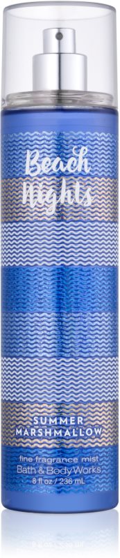 Bath & Body Works Beach Nights Summer Marshmallow telový sprej pre ženy 236 ml