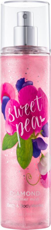 Bath & Body Works Sweet Pea spray pentru corp pentru femei 236 ml strălucitor