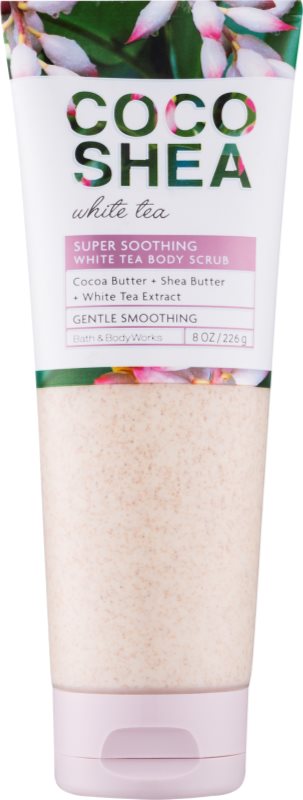 Bath & Body Works Cocoshea White Tea peeling do ciała dla kobiet 226 g