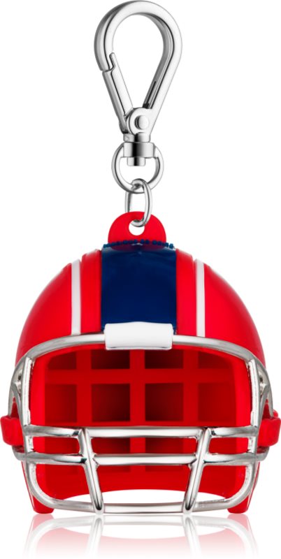 Bath & Body Works PocketBac Red White Blue Football Helmet szilikon kézfertőtlenítő gél csomagolás