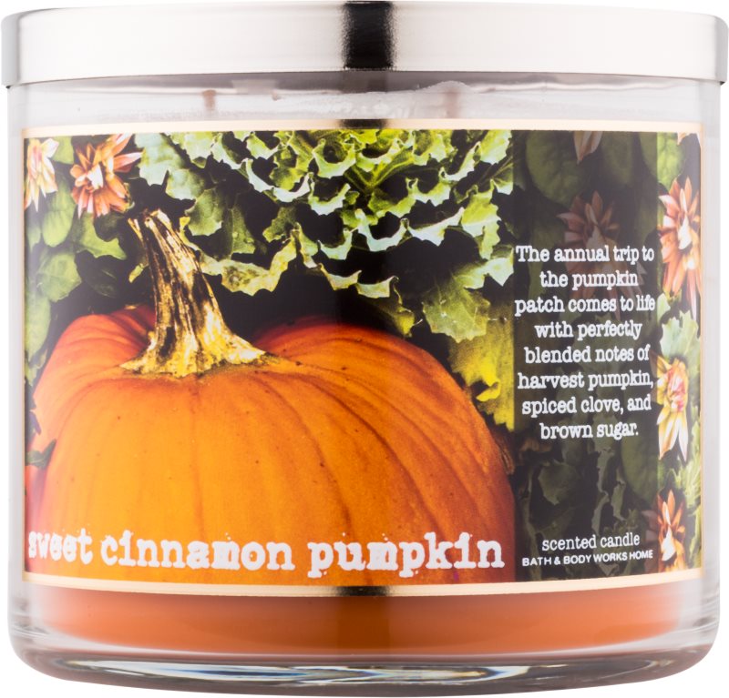 Bath & Body Works Sweet Cinnamon Pumpkin Geurkaars 411 gr