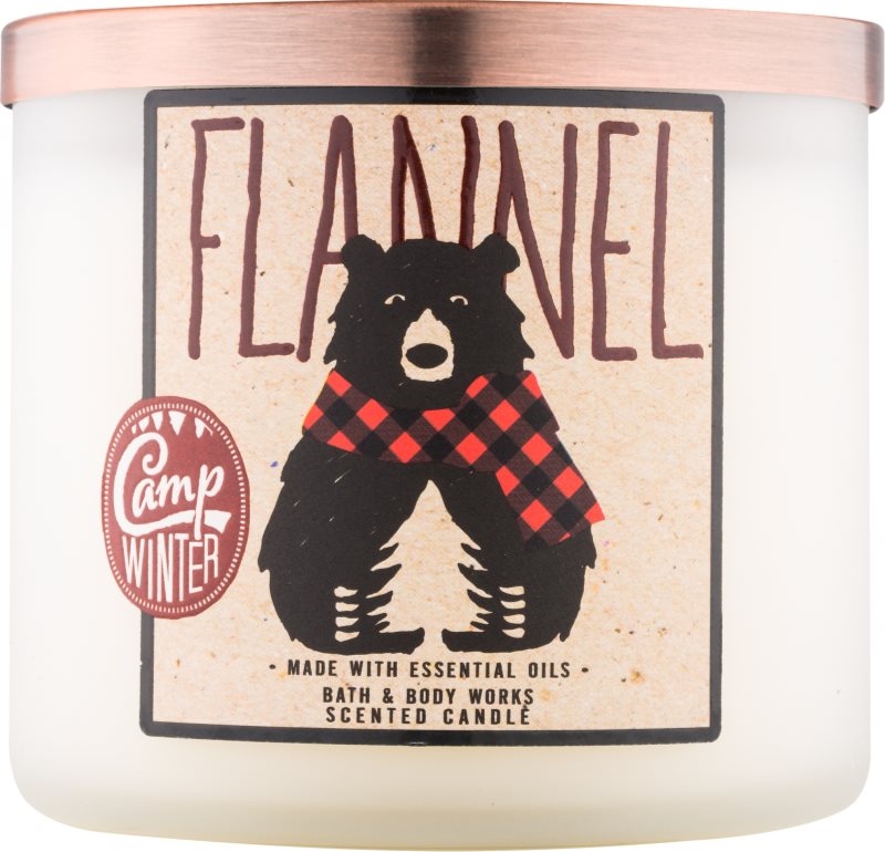 Bath & Body Works Camp Winter Flannel świeczka zapachowa 411 g