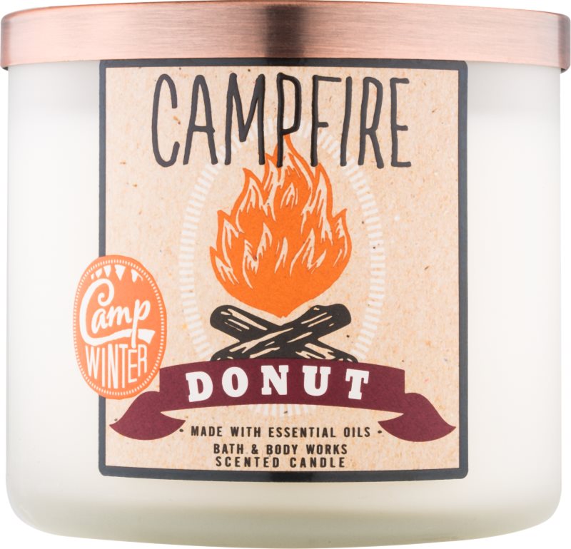 Bath & Body Works Camp Winter Campfire Donut lumanari parfumate 411 g