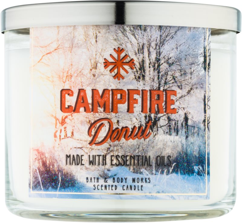Bath & Body Works Camp Winter Campfire Donut vonná svíčka 411 g