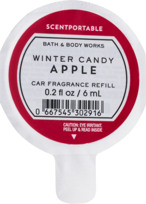 Bath & Body Works Winter Candy Apple vůně do auta 6 ml náhradní náplň