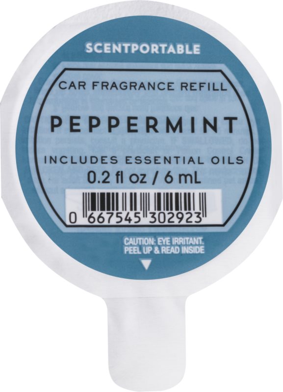 Bath & Body Works Peppermint parfum pentru masina 6 ml Refil