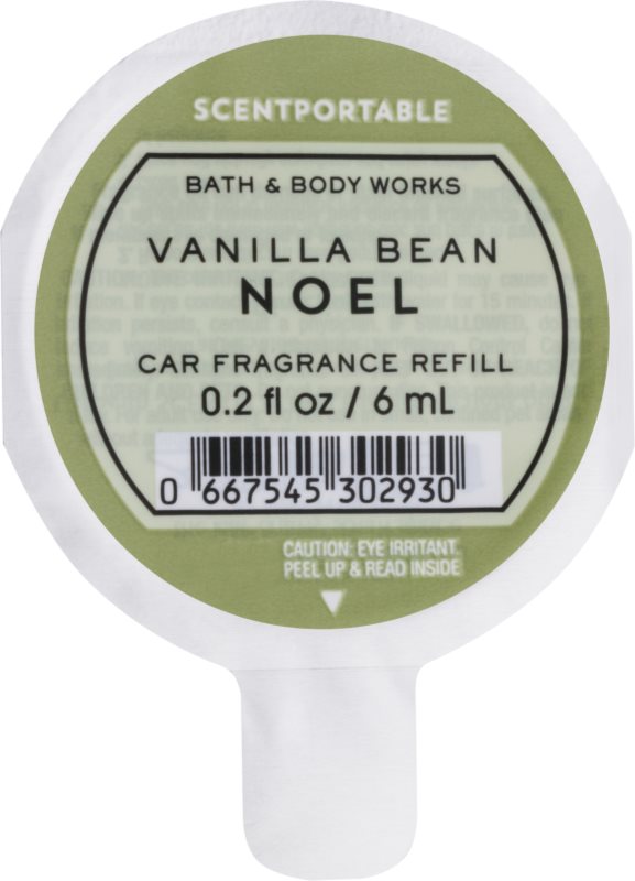Bath & Body Works Vanilla Bean Noel parfum pentru masina 6 ml Refil