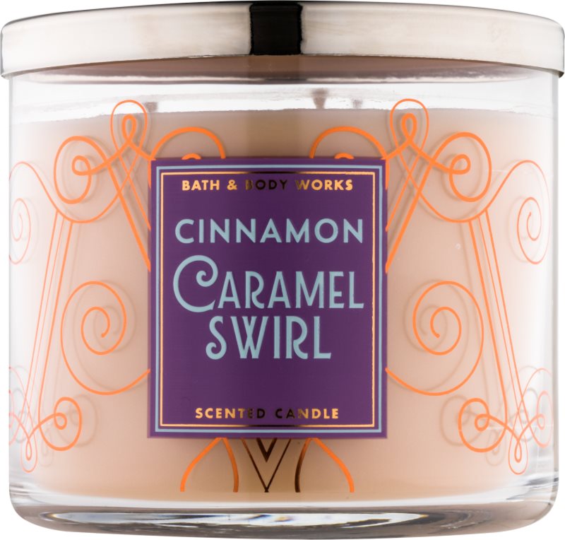 Bath & Body Works Cinnamon Caramel Swirl Geurkaars 411 gr
