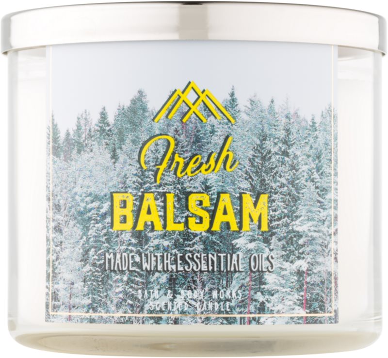 Bath & Body Works Camp Winter Fresh Balsam dišeča sveča 411 g