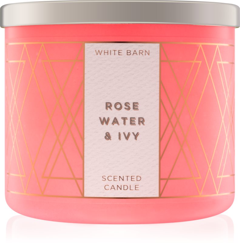 Bath & Body Works Rose Water & Ivy illatos gyertya 411 g