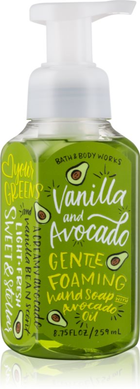 Bath & Body Works Vanilla & Avocado schiuma detergente mani