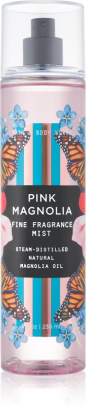 Bath & Body Works Pink Magnolia spray corporel pour femme 236 ml