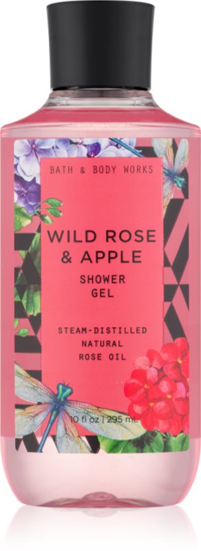 Bath & Body Works Wild Rose & Apple sprchový gél pre ženy 295 ml